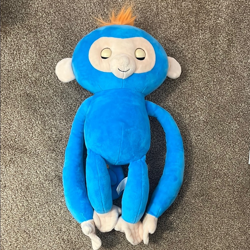 Fingerlings Blue Plush Monkey Stuffed Animal Toy